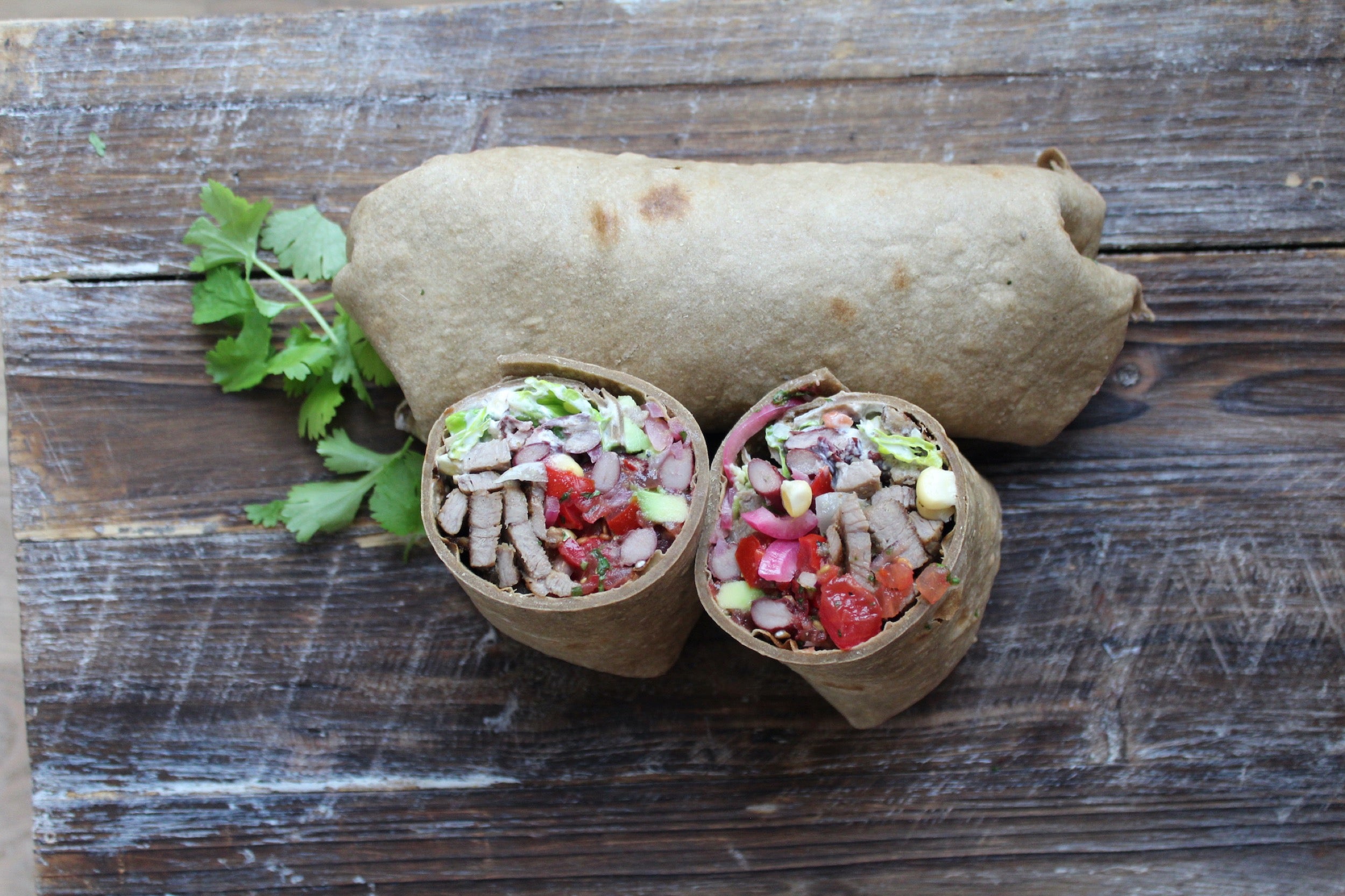 Burritos with 02 IPA Spent Grain Flour | upcycled grain recipes
