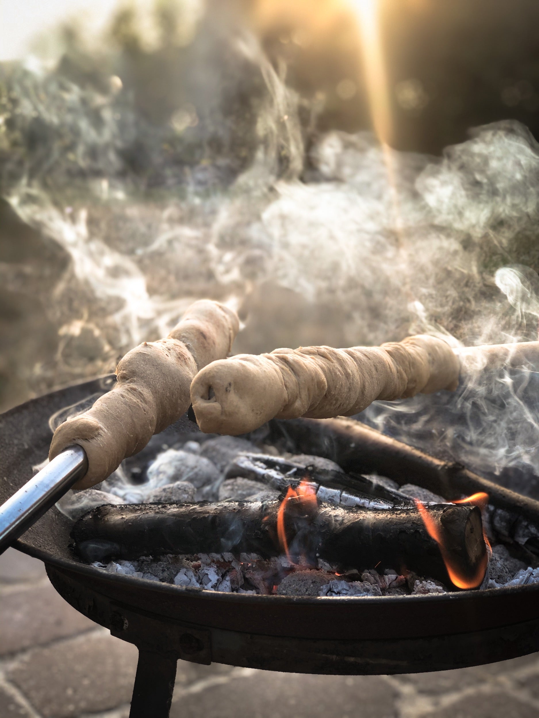 Campfire bread with 02 IPA Spent Grain Flour | spent grain flour recipes