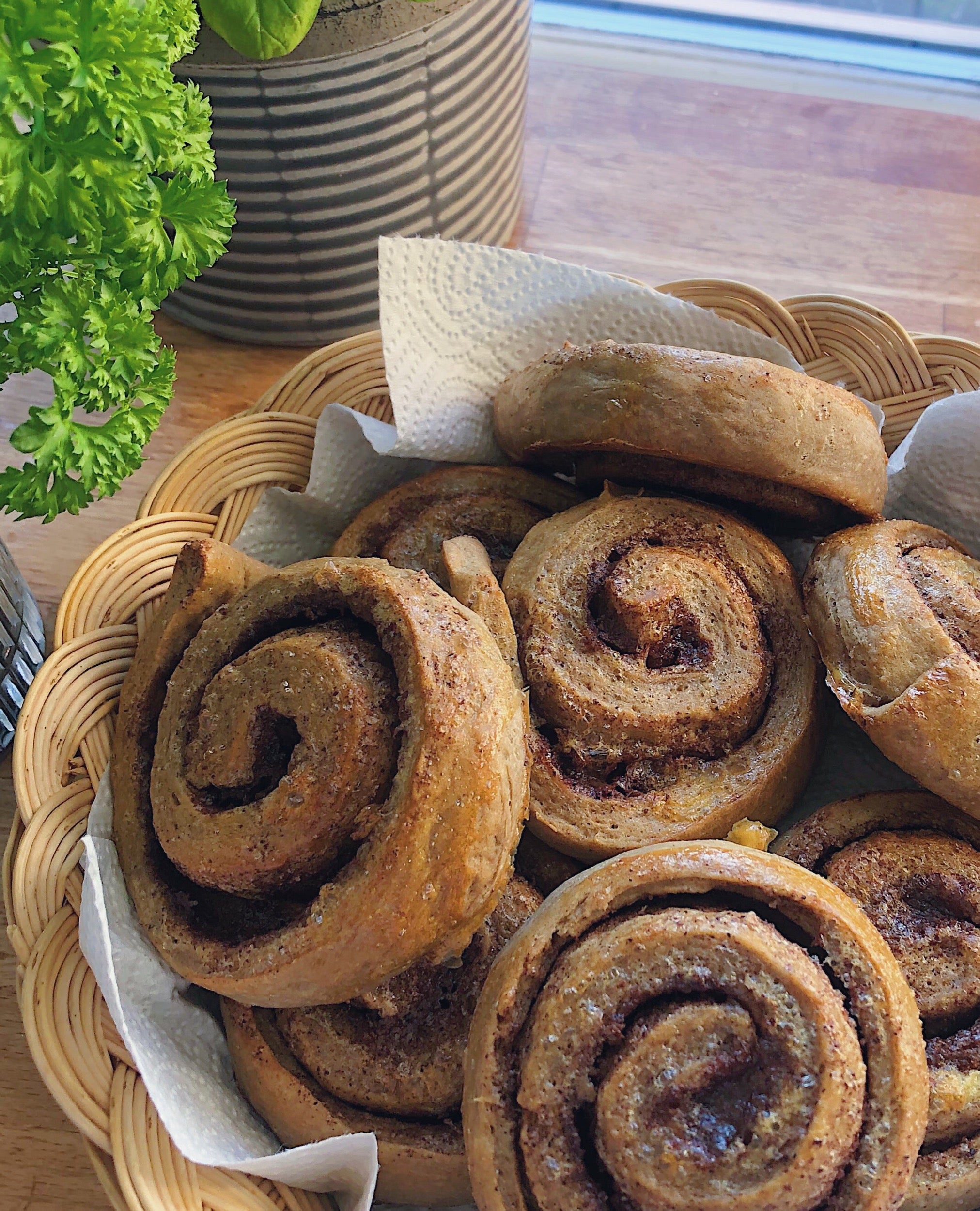 Cinnamon rolls with 01 Pilsner Spent Grain Flour | sustainable flour recipes