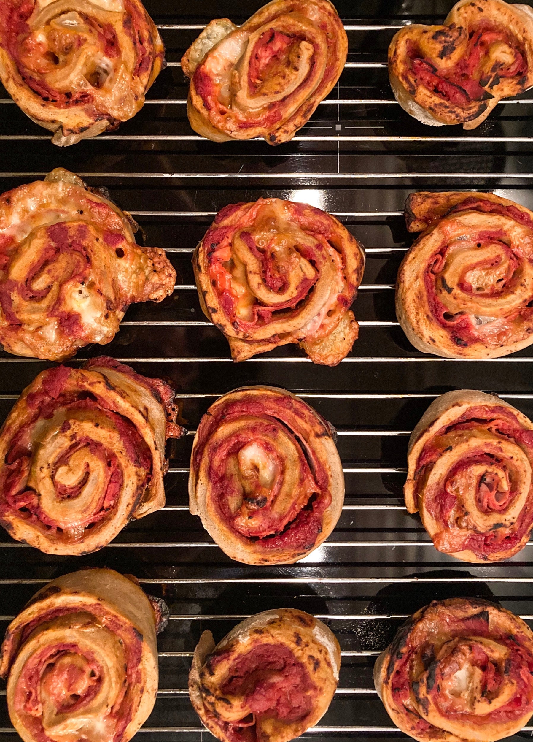 Pizza rolls with 02 IPA Spent Grain Flour