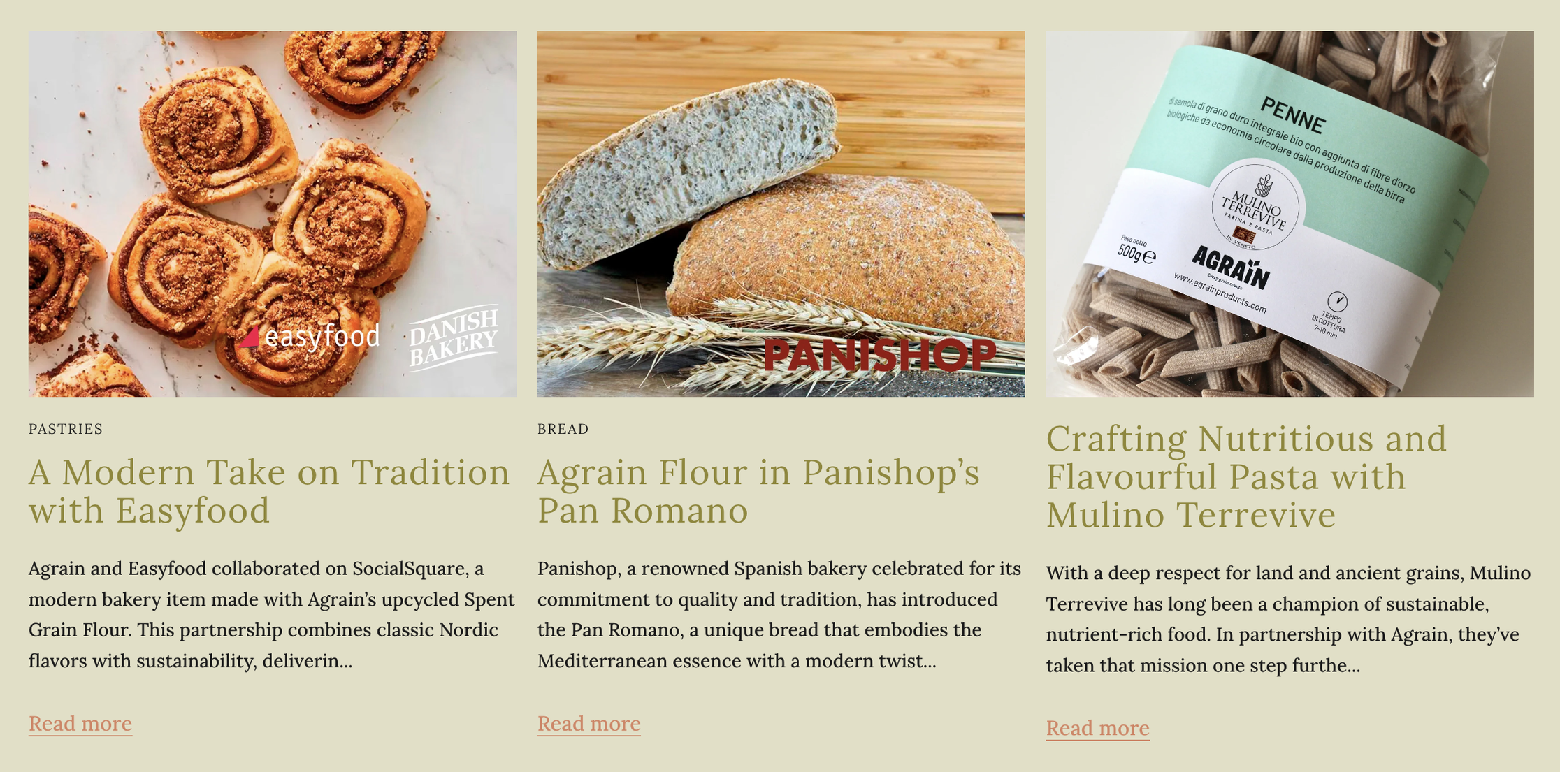 Screenshot from Case Studies page