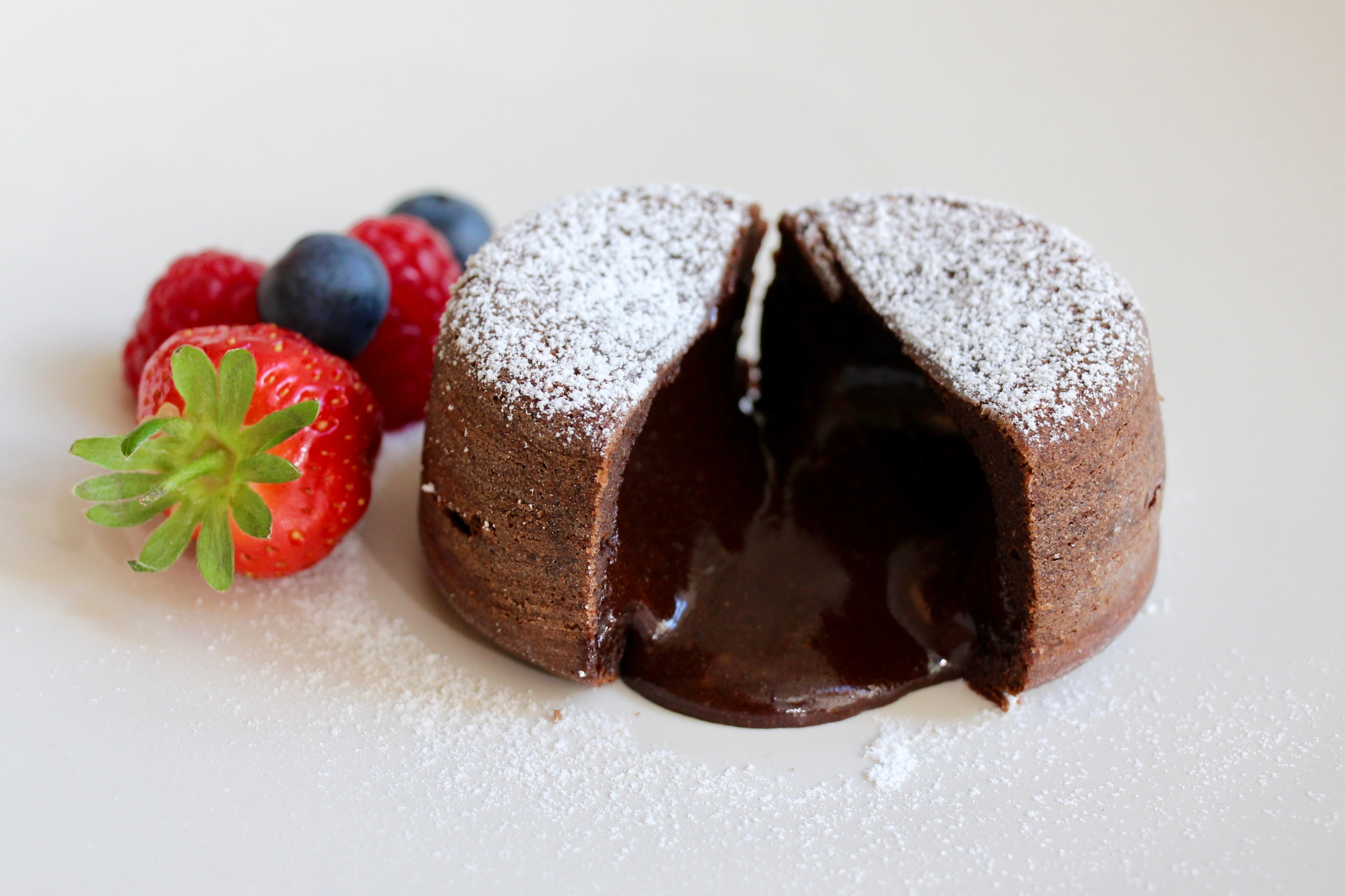 Chocolate lava cake with Agrain 05.