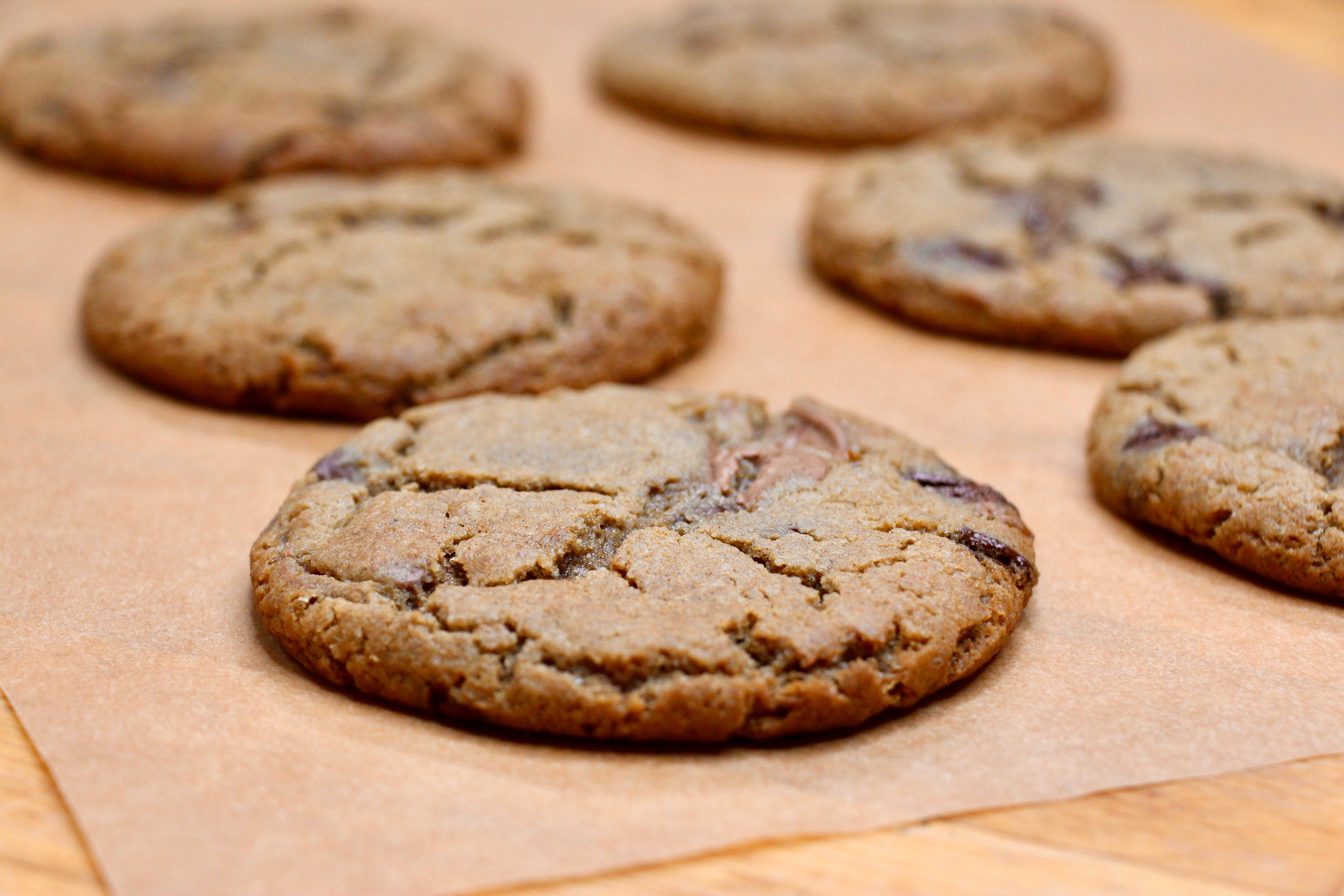 Chocolate chip cookies with 03 Stout or 01 Pilsner Spent Grain Flour