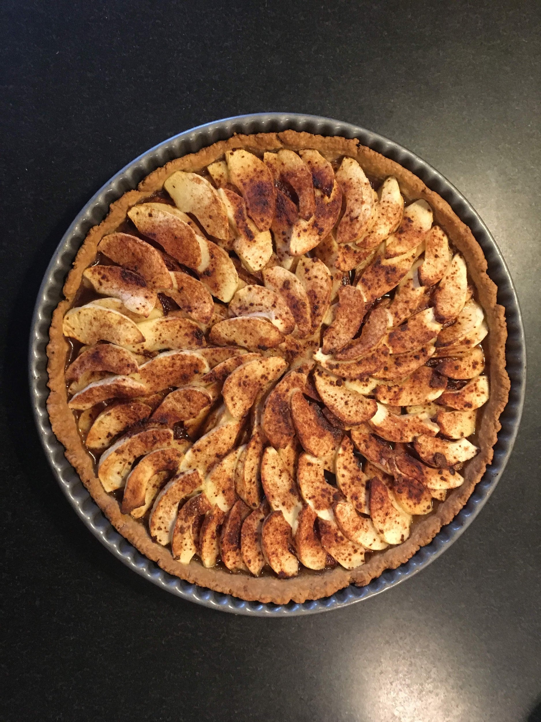 Apple pie with 01 Pilsner Spent Grain Flour