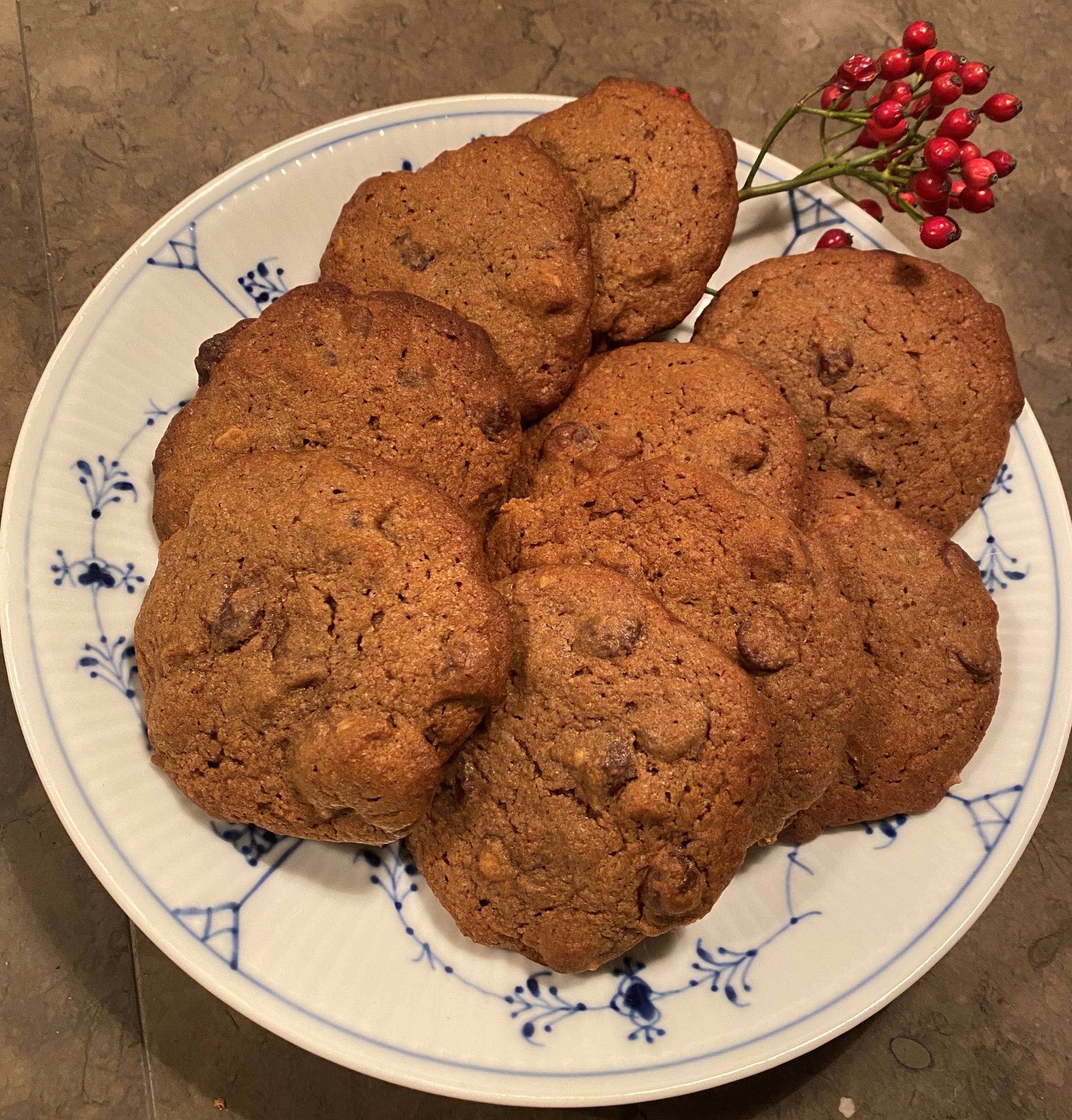 Chocolate chip and orange Cookies with 03 Stout Spent Grain Flour