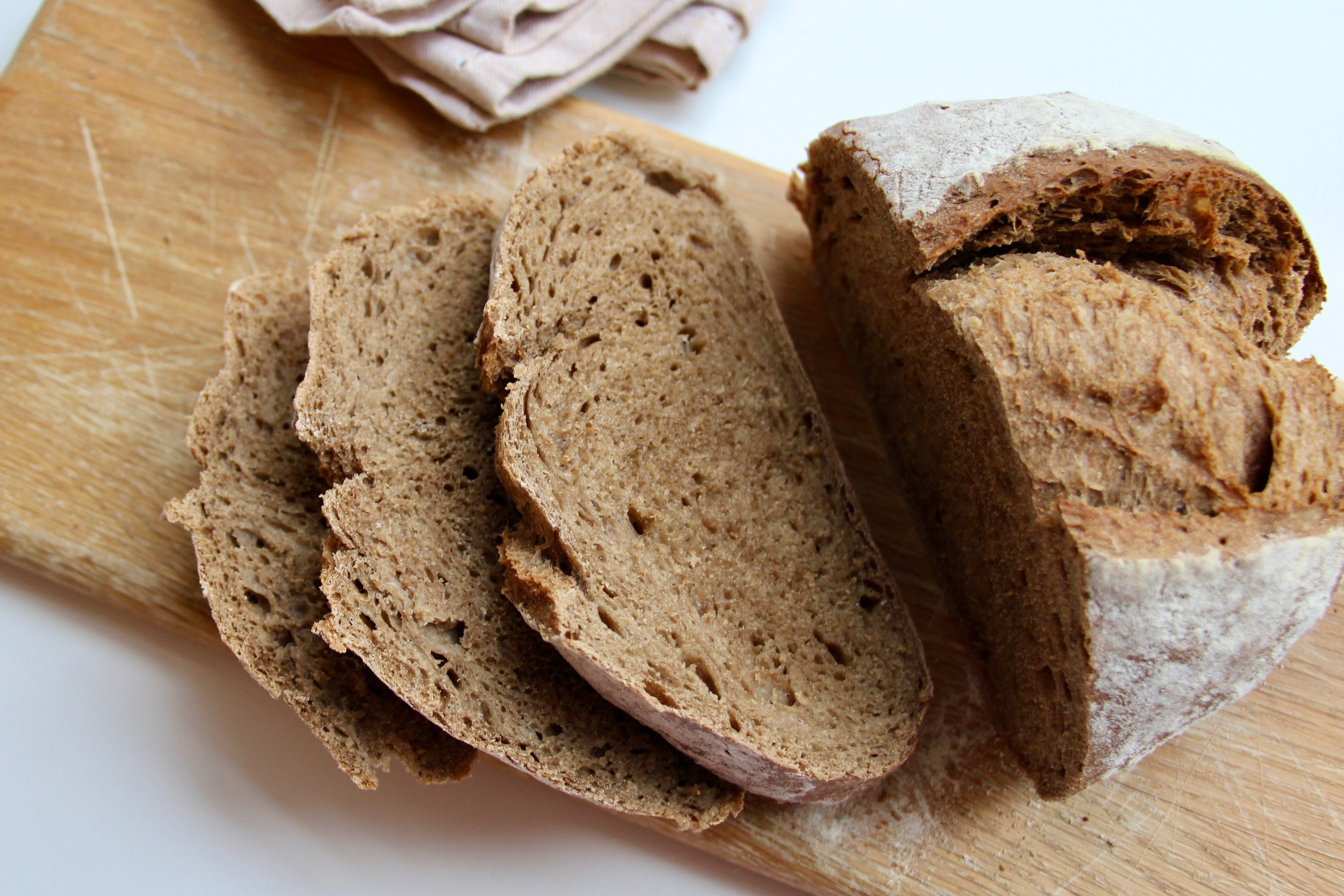 No-Knead Artisan Bread with 01 Spent Grain Flour