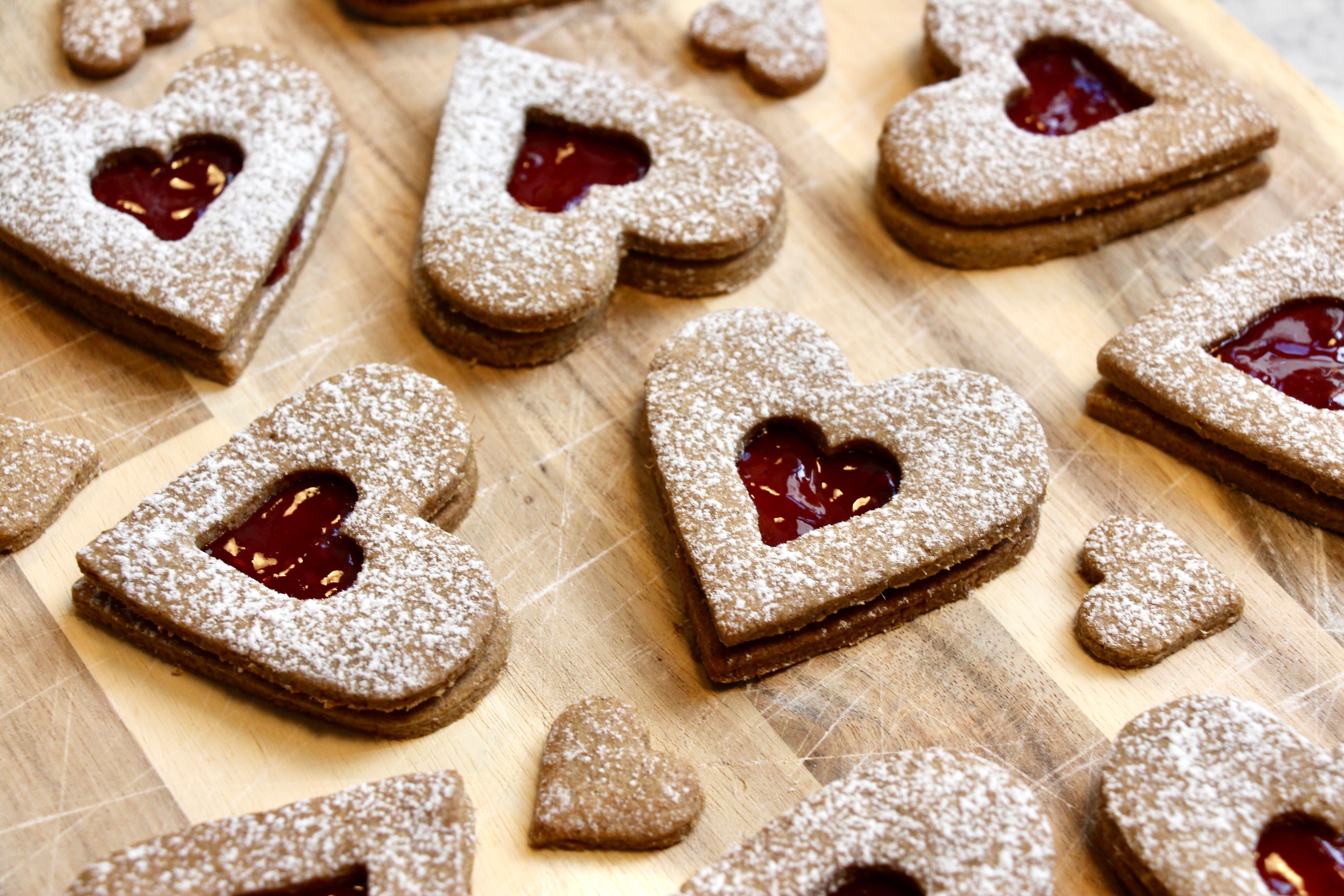 Linzer Cookies with 01 Spent Grain Flour